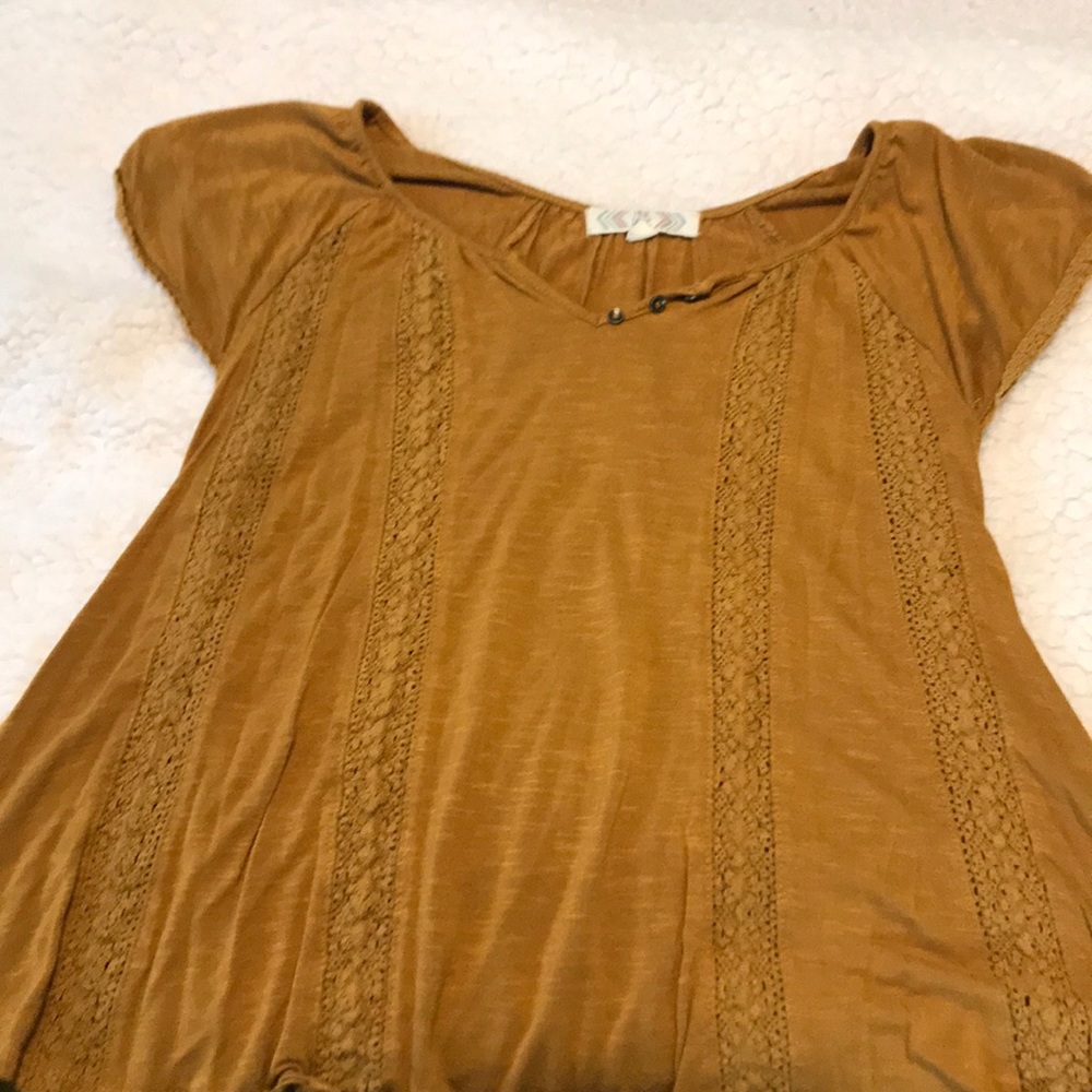 Burnt orange blouse